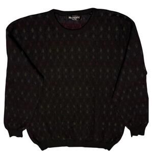 Vintage Brandini Made in Italy Sweater – Geometric Pattern – Size Large